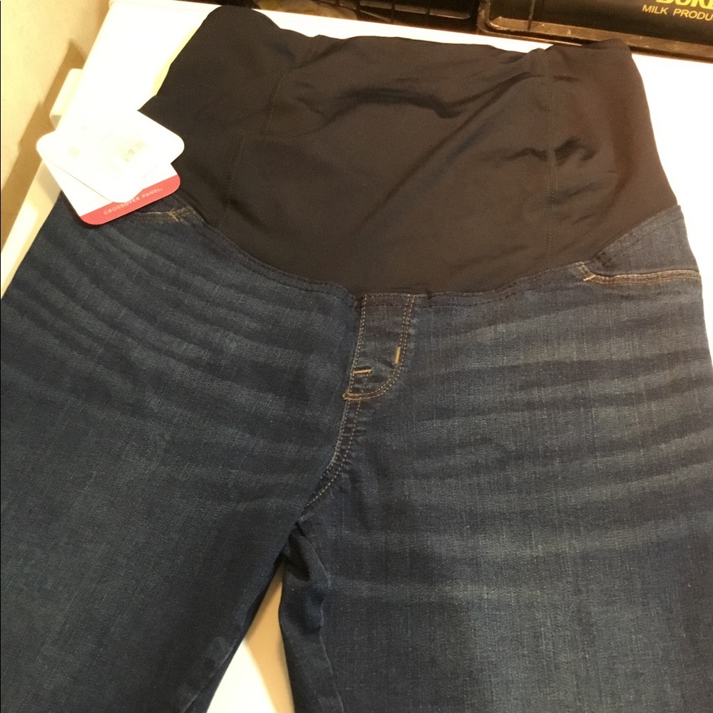 Maternity Bermuda Shorts Dark Wash Size 10 NWT